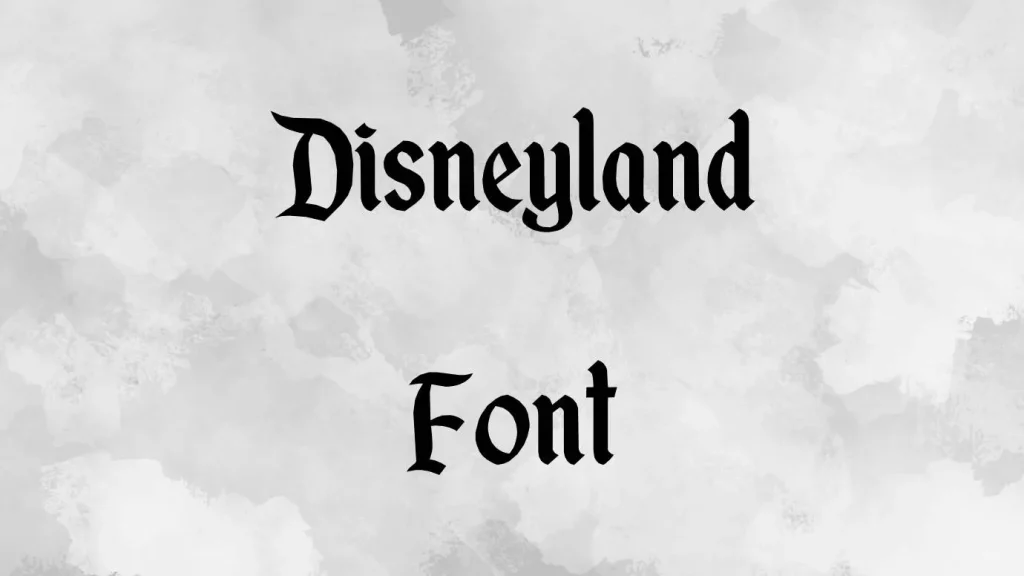 Disneyland Font