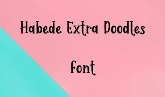 Habede Extra doodles Font