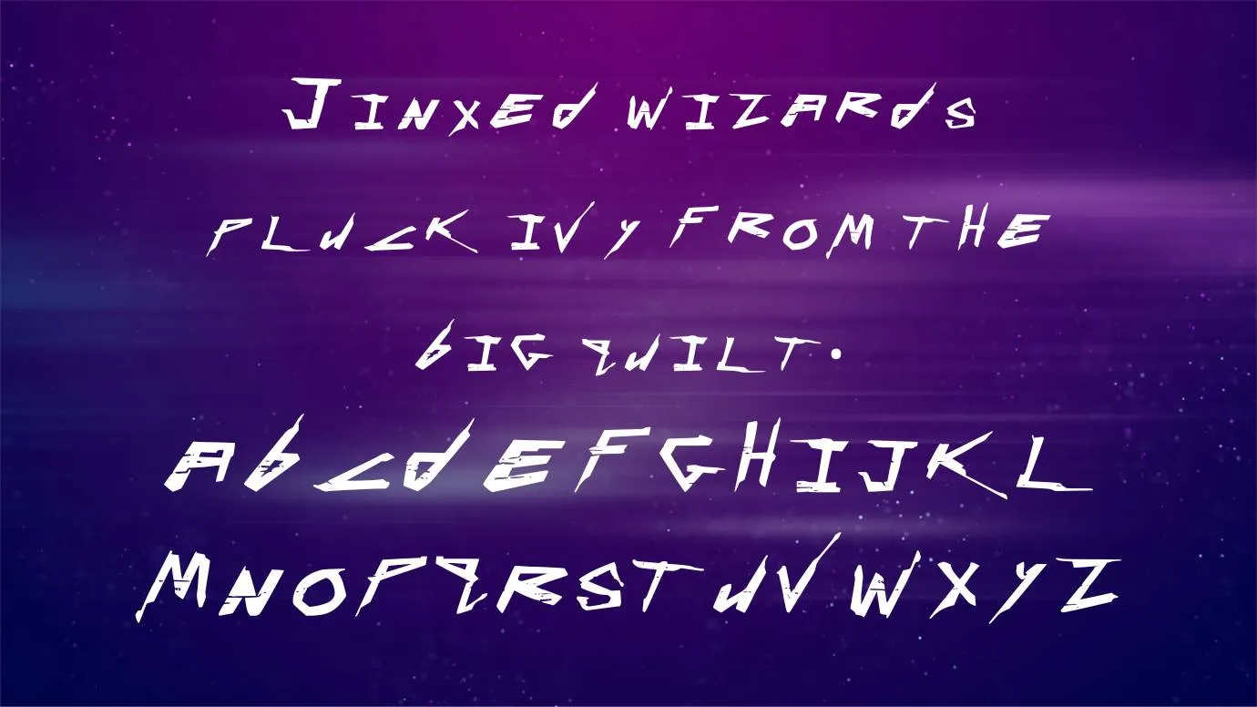 View of Cyberpunk Font