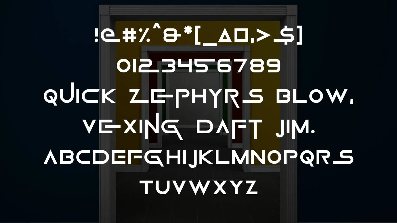 View of Squid Game Font