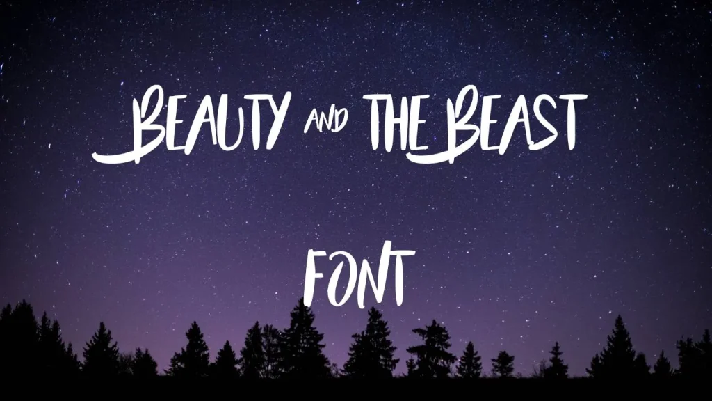 Beauty and The Beast Font