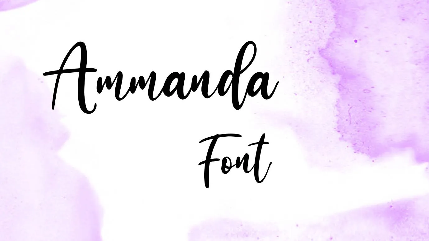 Ammanda Font Free Download