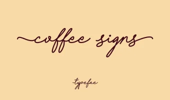 Coffee Signs Font