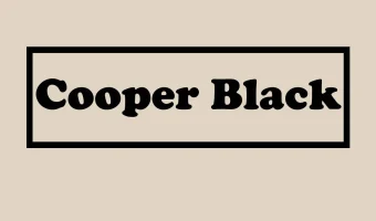 Cooper Black Font