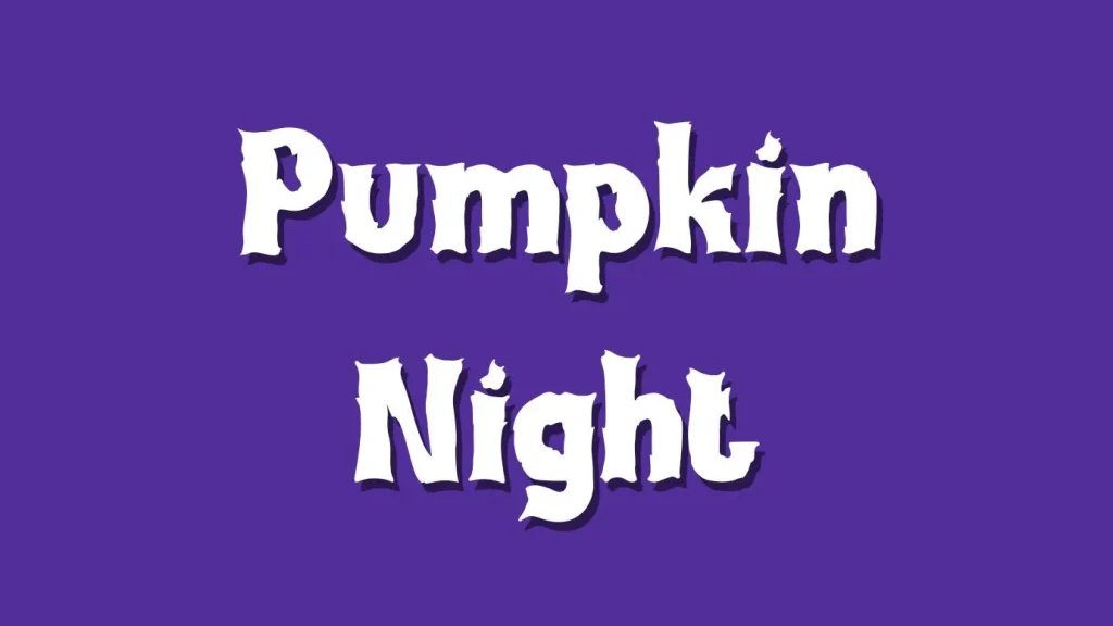 Pumpkin Night Font