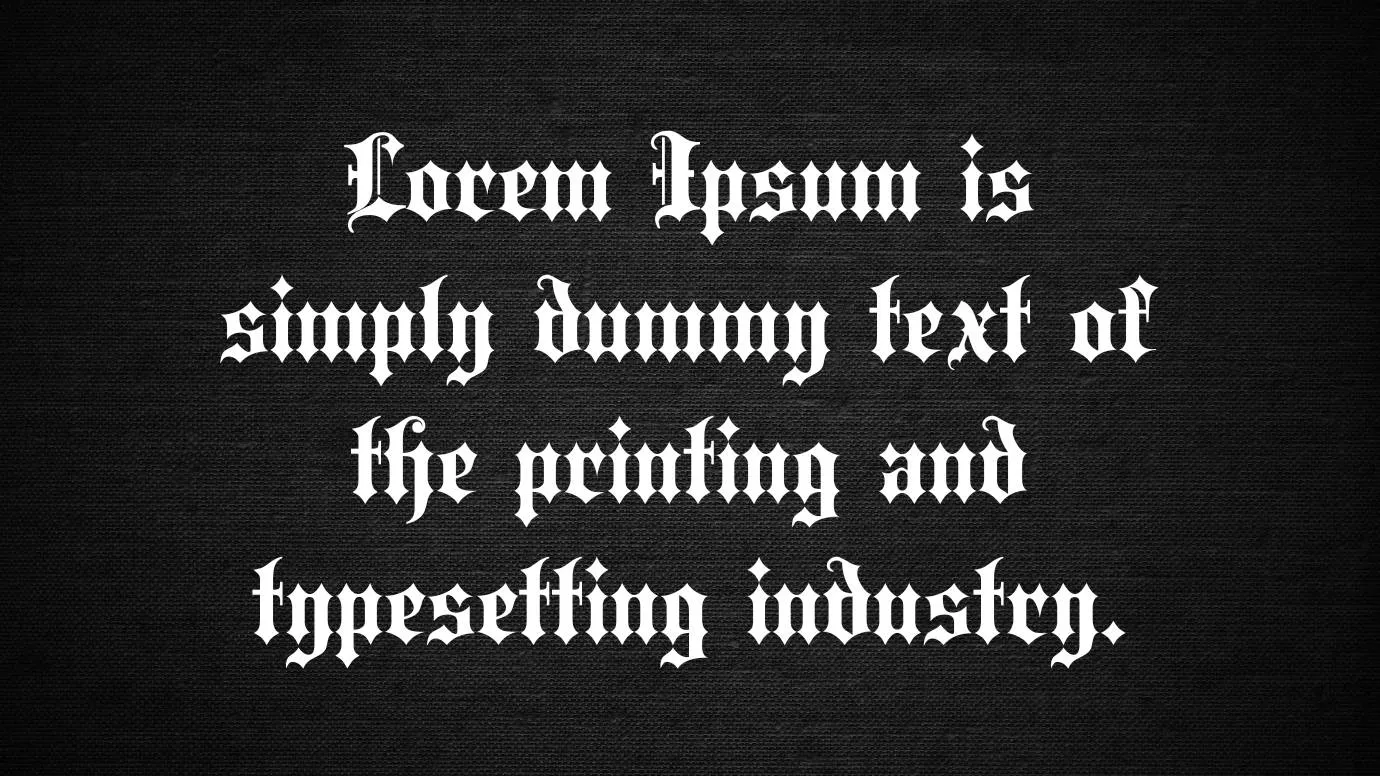 Black Letter Font