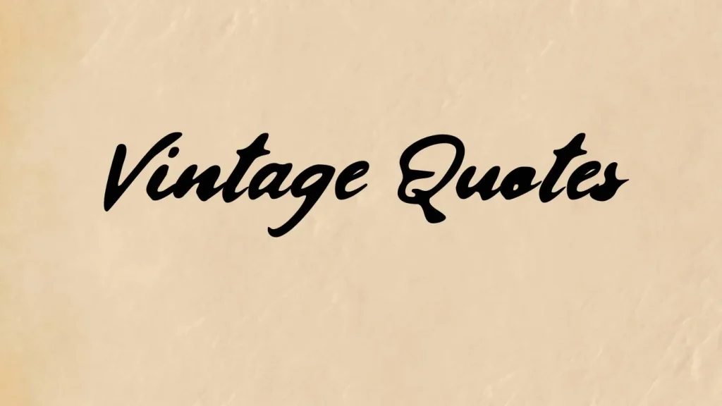 Vintage Quotes Font