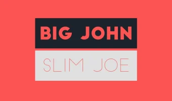 Big John slim joe Font