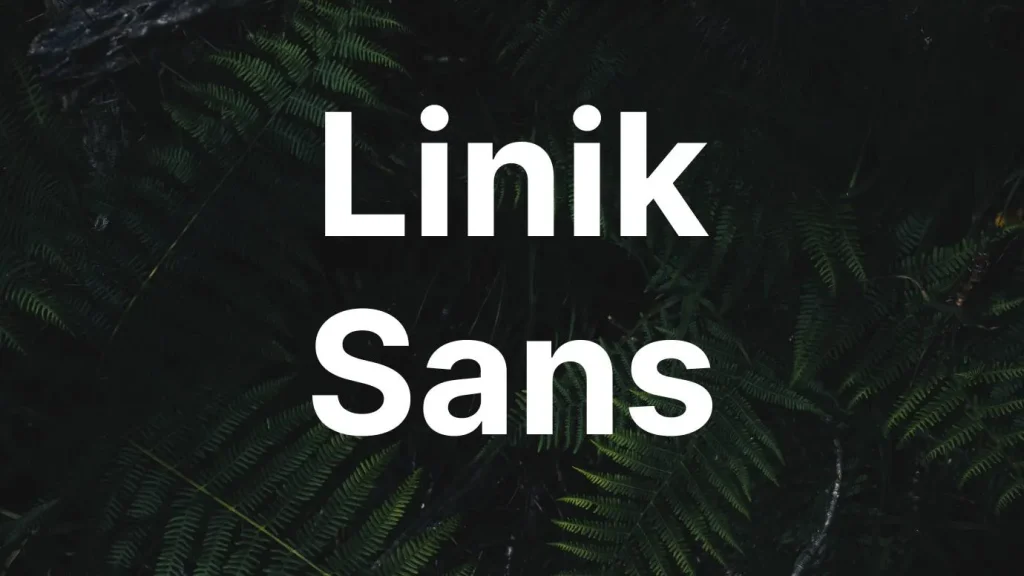 Linik Sans Font