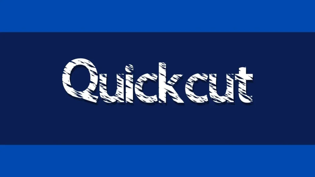 Quickcut Font