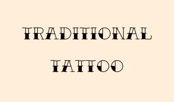Traditional Tattoo Font