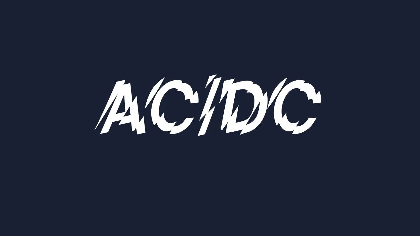 AC/DC Font Free Download