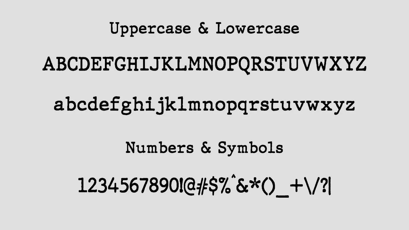 JMH Typewriter Font