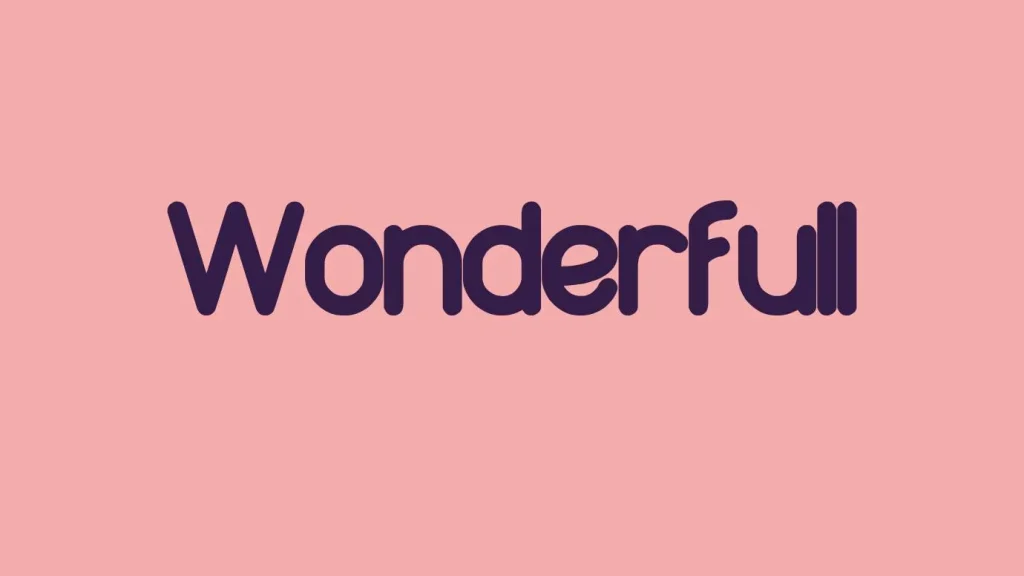 Wonderful Font