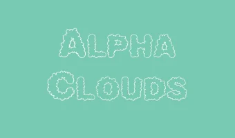 Alpha Clouds Font