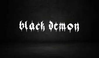 Black Demon Font