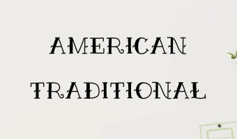 American Traditional Font