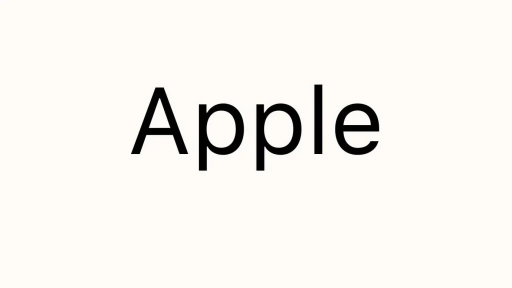 Apple Font