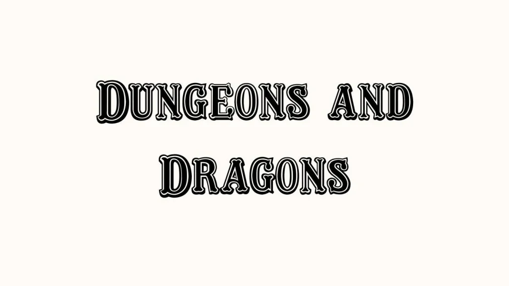 Dungeons and Dragons Font