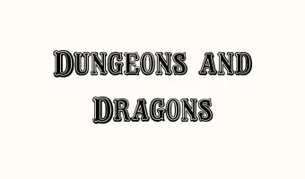 Dungeons and Dragons Font